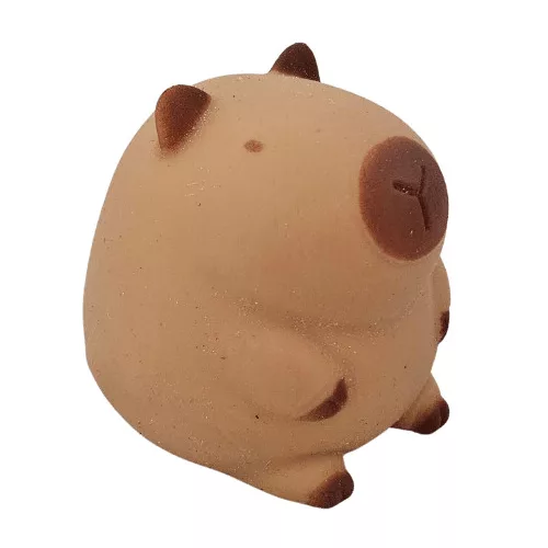 Kapibara stresszlabda 8x7cm-es, hálós tartóban