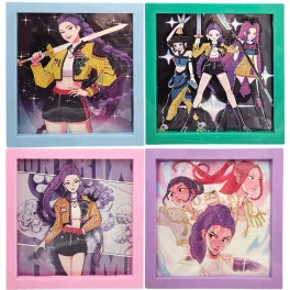   K-POP Démonvadászok gyémántfestés szett, 20x20cm-es keretben, többféle változat