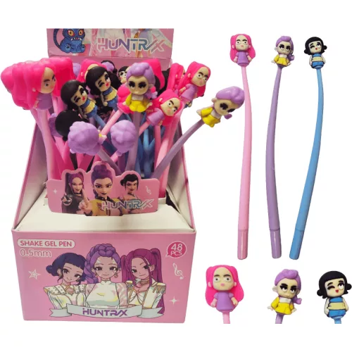 K-POP zseléstoll, figurával, 0,5mm, többféle változat