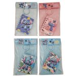 Stitch notesz, kulcstartós, 5,5x7cm, 4 féle