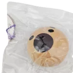 Kapibara stresszlabda, squishy, kb. 5 cm-es, átlátszó tasakban