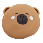 Kapibara stresszlabda, squishy, kb. 7 cm-es, átlátszó tasakban