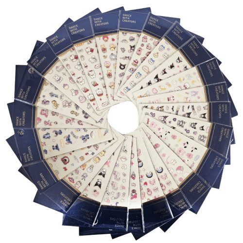 Körömmatrica, díszítő matrica, 8x10cm, többféle