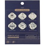 Körömmatrica, díszítő matrica, 8x10cm, többféle