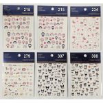 Körömmatrica, díszítő matrica, 8x10cm, többféle