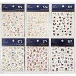 Körömmatrica, díszítő matrica, 8x10cm, többféle