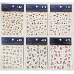 Körömmatrica, díszítő matrica, 8x10cm, többféle