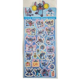 Stitch matrica 9x16cm, csillogó