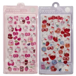 Hello Kitty matrica 9x17cm, pufi, többféle változat