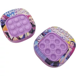   K-POP Démonvadászok POP-IT antistressz játék, világító, 6,5x7,5x3cm, kétféle