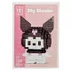 Építőkocka készlet, mikroblokk, My Blocks, Kuromi (7215A), 160 db-os, 14+
