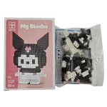 Építőkocka készlet, mikroblokk, My Blocks, Kuromi (7215A), 160 db-os, 14+