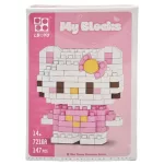 Építőkocka készlet, mikroblokk, My Blocks, Hello Kitty (7216A), 147 db-os, 14+
