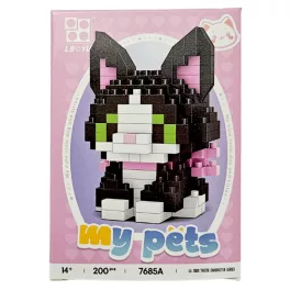   Építőkocka készlet, mikroblokk, My Blocks, cica (7685A), 200 db-os, 14+