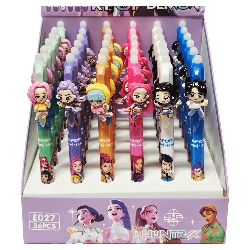 K-POP radírozható toll, figurával, többféle változat