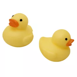   Gumikacsa formájú squishy, antistressz játék, 7x7 cm-es, sárga