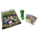 Minecraft zsákbamacska figura tasakban kártyákkal