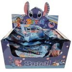 Stitch zsákbamacska stresszlabda, squishy akasztóval és kártyákkal, kb. 5x6cm, tasakban