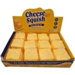 Cheese squishy, illatos sajt antistressz játék, 5x5x5cm