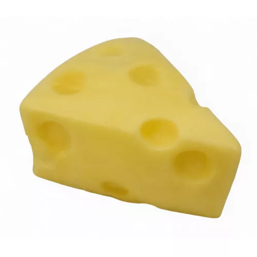 Cheese squishy, sajt antistressz játék, háromszög sajt, 8x7x4cm