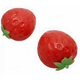 Eper formájú squishy, antistressz játék, kb. 6x7cm