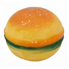 Hamburger formájú squishy, antistressz játék, 7x5cm