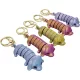 Kutyás 3D kulcstartó figura, többszínű felület, kb. 9 cm, többféle színben