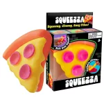 Pizza squishy, 8x7 cm-es