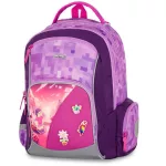 OXY GO iskolatáska szett, hátizsák tolltartóval és tornazsákkal, Minecraft mintás, Playworld Girl, lila-rózsaszín