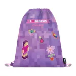 OXY GO iskolatáska szett, hátizsák tolltartóval és tornazsákkal, Minecraft mintás, Playworld Girl, lila-rózsaszín