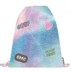 Fashion ergonómikus hátizsák, iskolatáska tolltartóval és tornazsákkal, OXY GO, rózsaszín-lila