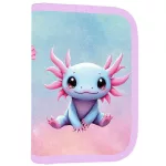 OXY Premium Light mágneszáras iskolatáska szett tolltartóval és tornazsákkal, Axolotl