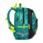 Dinoszaurusz ergonómikus hátizsák, iskolatáska tolltartóval és tornazsákkal, OXY GO Dino, zöld