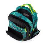 Dinoszaurusz ergonómikus hátizsák, iskolatáska tolltartóval és tornazsákkal, OXY GO Dino, zöld