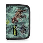 Dinoszaurusz ergonómikus hátizsák, iskolatáska tolltartóval és tornazsákkal, OXY GO Dino, zöld