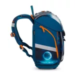 Space mágneszáras ergonómikus iskolatáska tolltartóval és tornazsákkal, Premium Light, Mars, kék