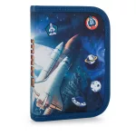 Space mágneszáras ergonómikus iskolatáska tolltartóval és tornazsákkal, Premium Light, Mars, kék