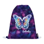 OXY Premium csatos iskolatáska szett tolltartóval és tornazsákkal, Butterfly