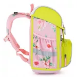 Lovas csatos ergonómikus iskolatáska tolltartóval és tornazsákkal, Premium, zöld-rózsaszín