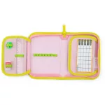 Lovas csatos ergonómikus iskolatáska tolltartóval és tornazsákkal, Premium, zöld-rózsaszín