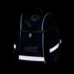 OXY Premium Light mágneszáras iskolatáska szett tolltartóval és tornazsákkal, Football
