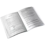 Műanyag bemutatómappa A/4, 20 zsebes, átlátszó