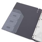 Gyűrűskönyv A/4, 4 gyűrűs, lefűzhető lapokkal , 90 lap (vonalas, pontozott és üres), VERDE, mélyzöld