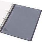 Gyűrűskönyv A/4, 4 gyűrűs, lefűzhető lapokkal , 90 lap (vonalas, pontozott és üres), VERDE, mélyzöld