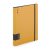 Gyűrűskönyv A/4, 4 gyűrűs, lefűzhető lapokkal , 90 lap (vonalas, pontozott és üres), VERDE, mustársárga