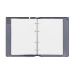 Gyűrűskönyv A/5, 4 gyűrűs, lefűzhető lapokkal , 90 lap (vonalas, pontozott és üres), VERDE, mustársárga