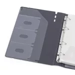Gyűrűskönyv A/5, 4 gyűrűs, lefűzhető lapokkal , 90 lap (vonalas, pontozott és üres), VERDE, téglaszínű