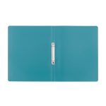 Műanyag gyűrűskönyv A/4, 2 gyűrűs, VERDE, petrol színű