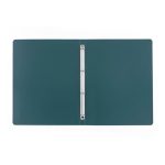 Műanyag gyűrűskönyv A/4, 4 gyűrűs, VERDE, mélyzöld