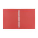 Műanyag gyűrűskönyv A/4, 4 gyűrűs, VERDE, téglaszínű